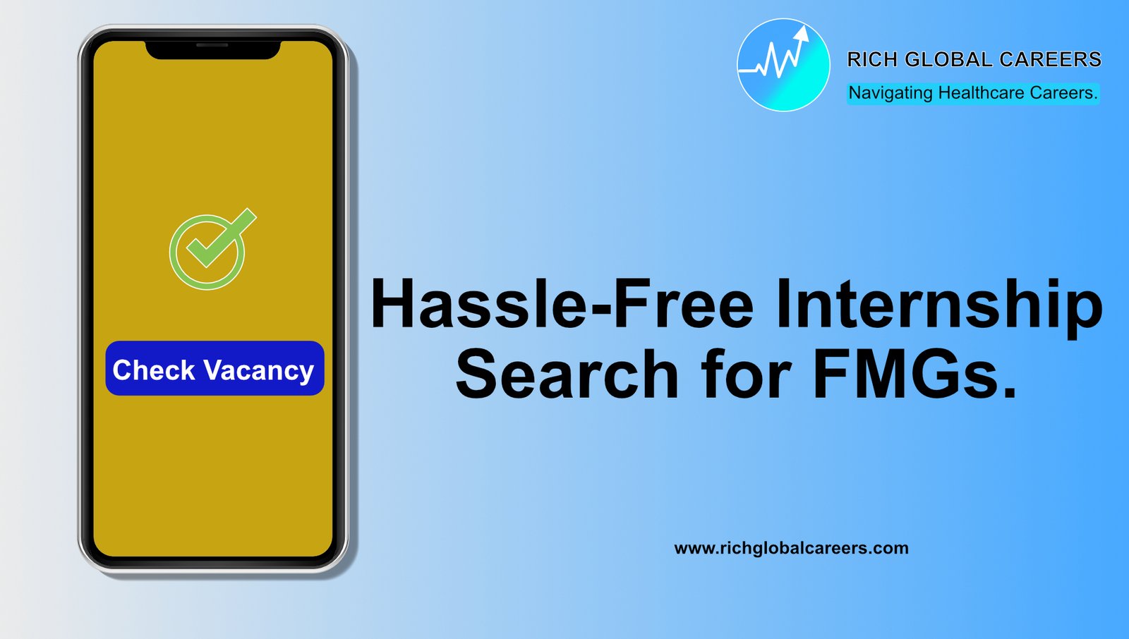 Hassle-Free Internship Search for FMGs.